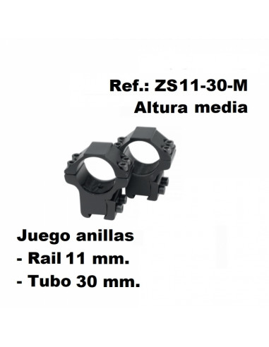 Monturas Zasdar Altura Media Ø30 mm /...