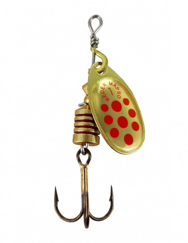 Cucharilla Mapso Reder Oro Puntos Rojos