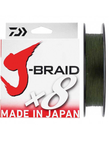 Trenzado Daiwa J-Braid X8 Verde 300M.