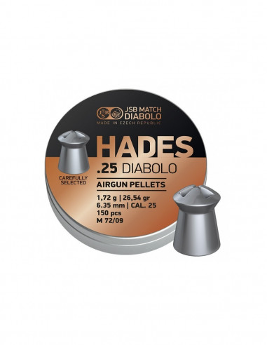 Balines JSB Hades 6,35mm Lata 150 pcs.