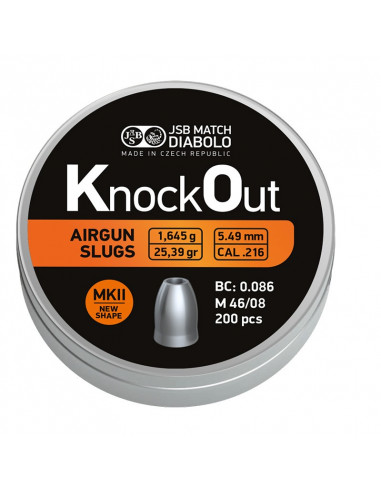 Balines JSB KO Slugs HP 5,5mm(.217)